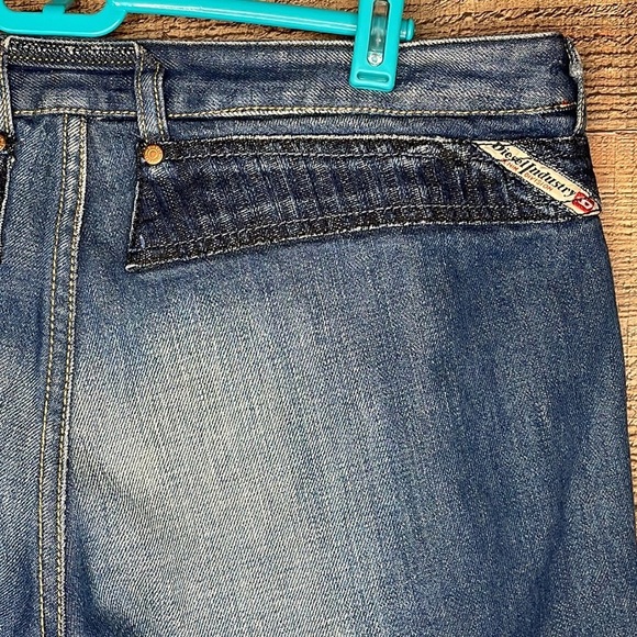 Diesel Crossim Dark Wash Denim Jeans Straight Leg Size 32 - Picture 8 of 14